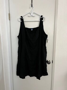 Old Navy Black Sleeveless A-Line Dress